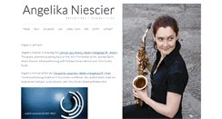 Desktop Screenshot of angelika-niescier.de